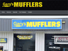 Tablet Screenshot of garysmuffler.com